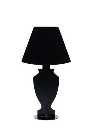 lampada ahua design- lampada da tavolo- lampada nera- lampada miniclassic