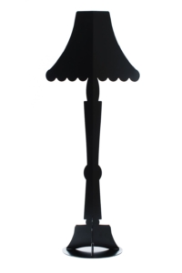 lampada ahua design classic- piantana nera- lampada classic