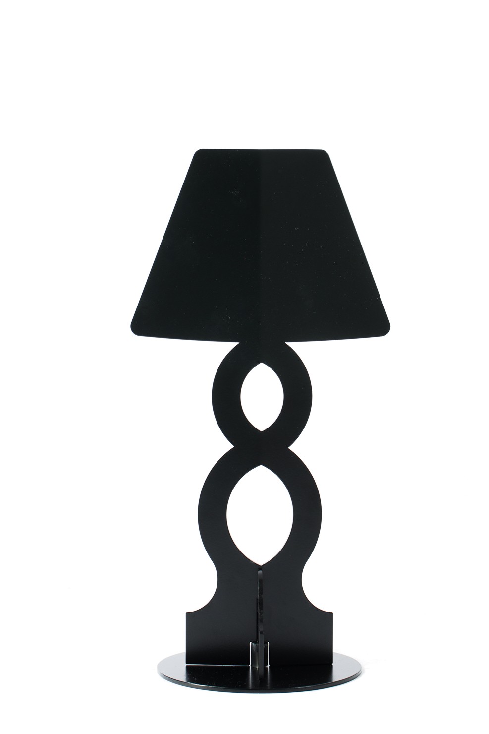 Lampada da tavolo Ahua Design Infinity Nera - Made in Italy